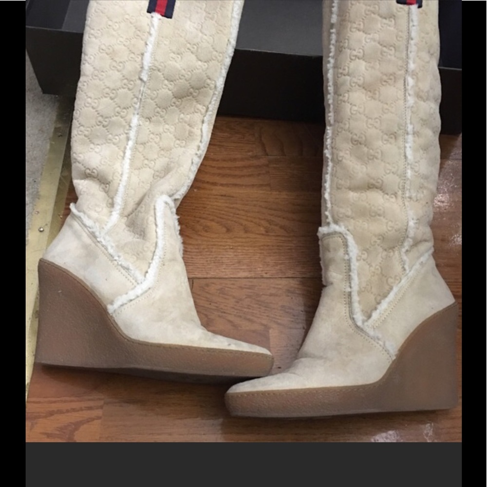 SOLD Gucci Shearling Boots